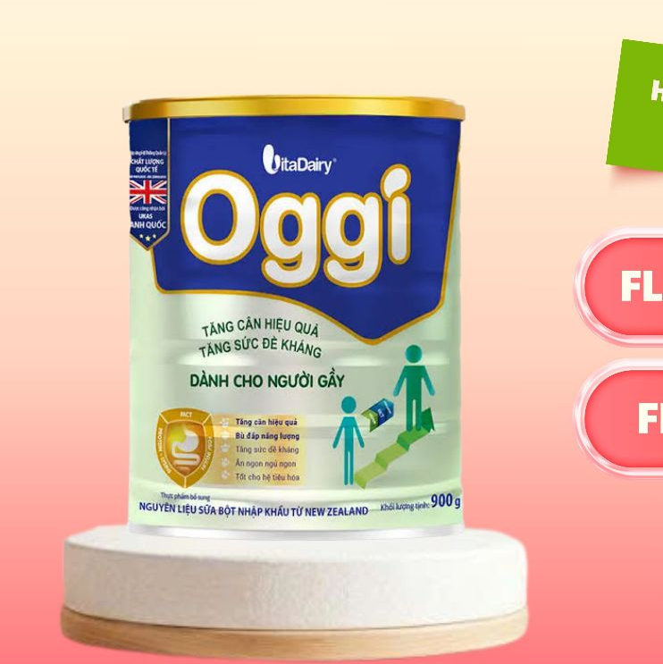 Sữa bột OGGI dành cho người gầy - Vitadairy