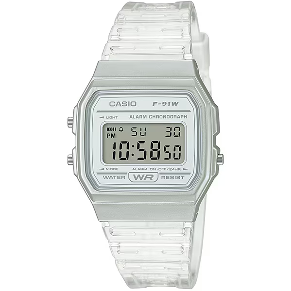 [HÀNG NHẬT NỘI ĐỊA - GIAO TỪ NHẬT] Đồng Hồ Điện Tử Nam Nữ Casio Standard F-91WS-7JH Trong Suốt (Chốn