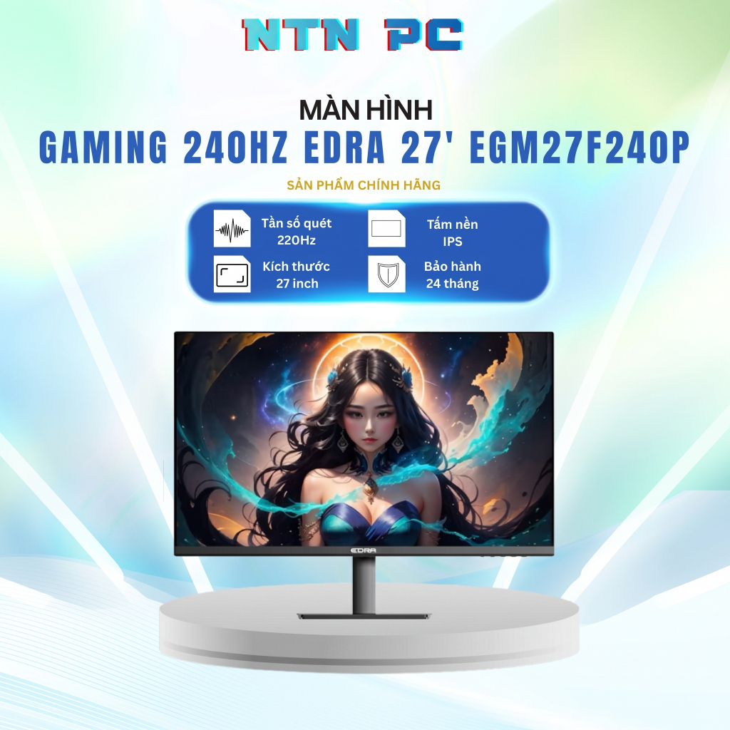 MÀN HÌNH GAMING 240HZ EDRA 27' EGM27F240P