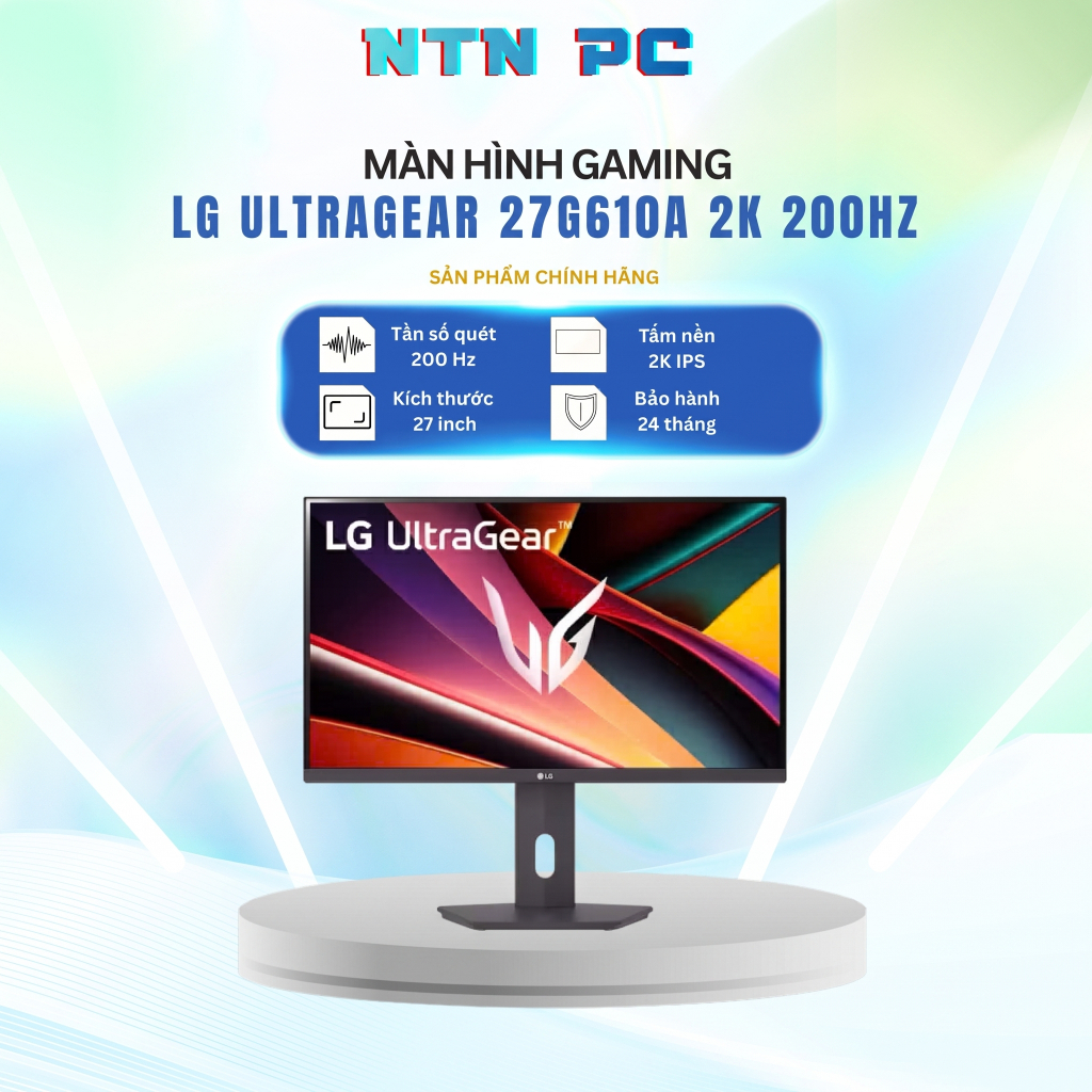 MÀN HÌNH GAMING LG ULTRAGEAR 27G610A-B 27" 2K QHD IPS 200Hz 1ms