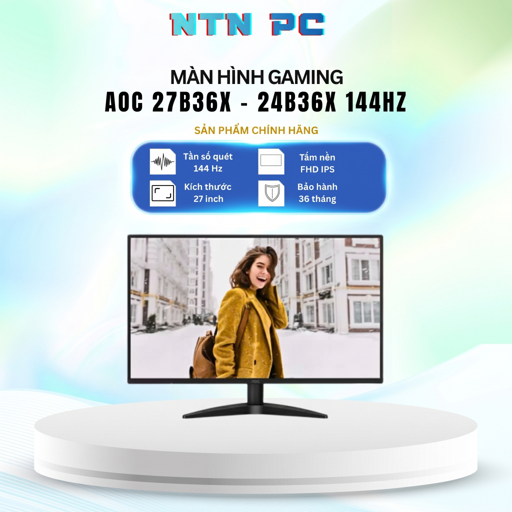 MÀN HÌNH AOC GAMING 144HZ 27B36X