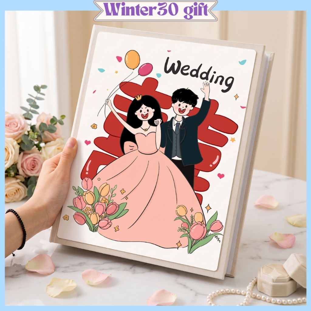 Album Ảnh Cưới 200 Hình 13x18 10x15 Bìa Nhung Pha Lê Cao Cấp Album Cưới Wedding Nhiều Ảnh