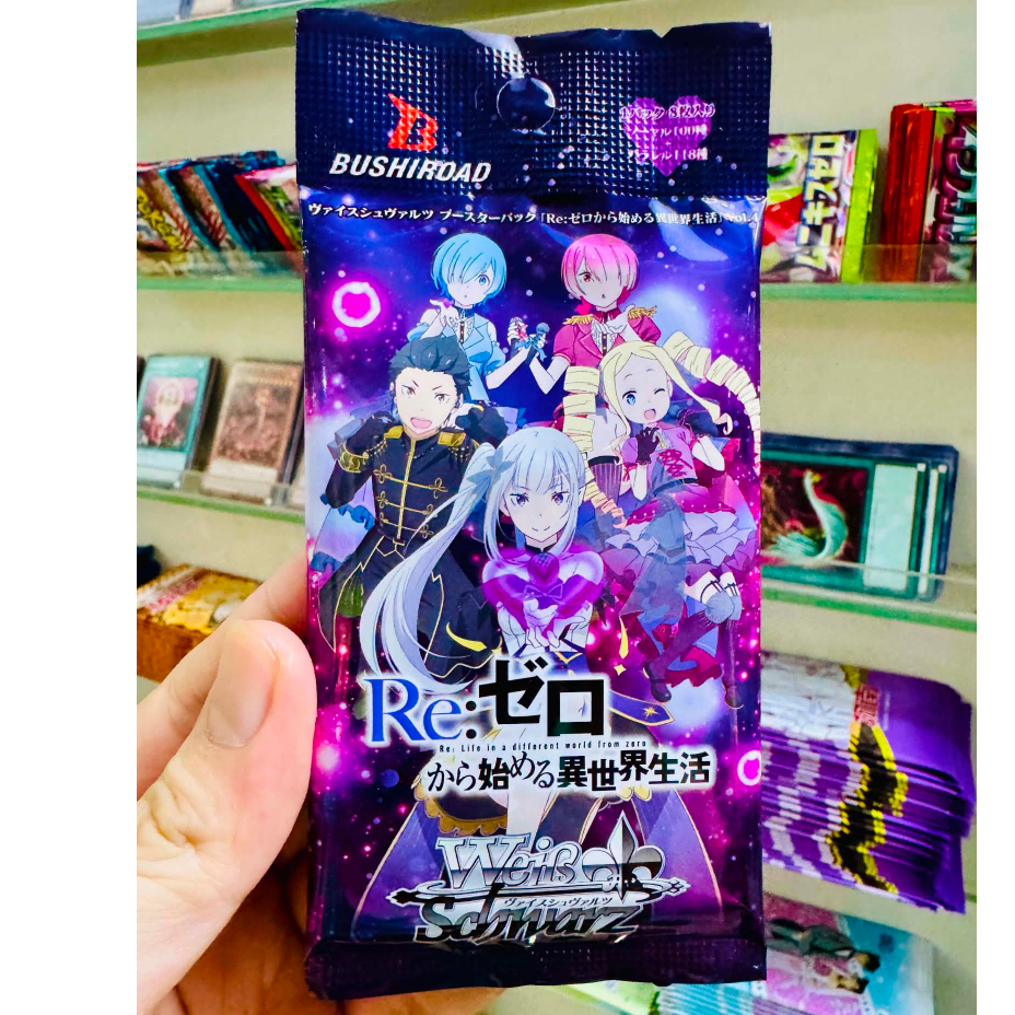 VIDEO Vol 4 [ Chính Hãng Nhật ] Gói 8 thẻ Weiss Schwarz BOOSTER PACK Re Zero