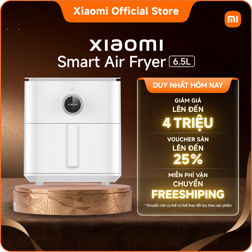 Nồi chiên không dầu thông minh Xiaomi 6,5L｜Chiên không dầu | Nướng bánh | Làm sữa chua | Sấy trái câ