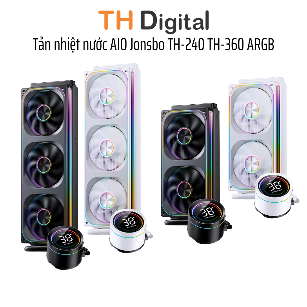 Tản nhiệt nước AIO Jonsbo TH-240 TH-360 ARGB - LCD - Hàng chính hãng