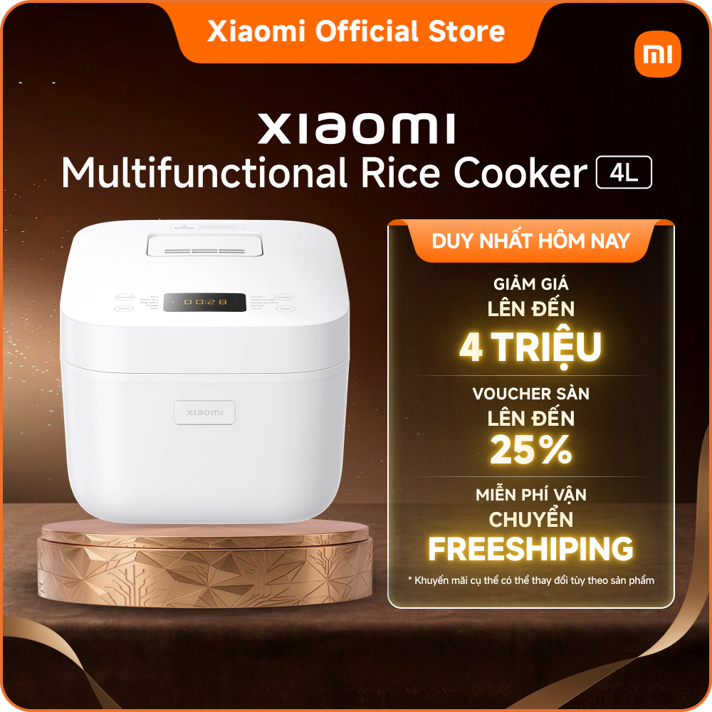 Nồi cơm điện Xiaomi Multifunctional Rice Cooker 4L｜Nấu cơm siêu nhanh trong 30 phút｜Gia nhiệt công s