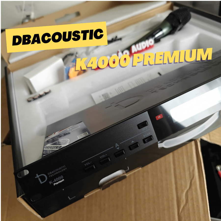 Micro dBAcoustic K4000 Premium | Micro Không Dây Chính Hãng | Tặng Kèm Pin Sạc DbAcoustic C4000L 330