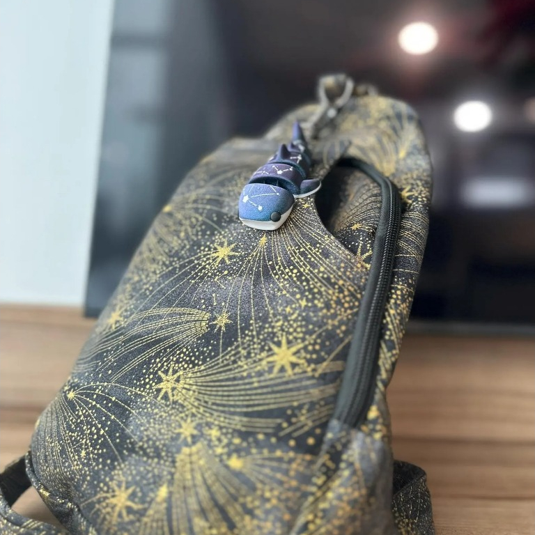 Whale Shark Constellation Keychain - 3D Printed Galaxy-Themed Accessory - Unique Backpack Charm or G