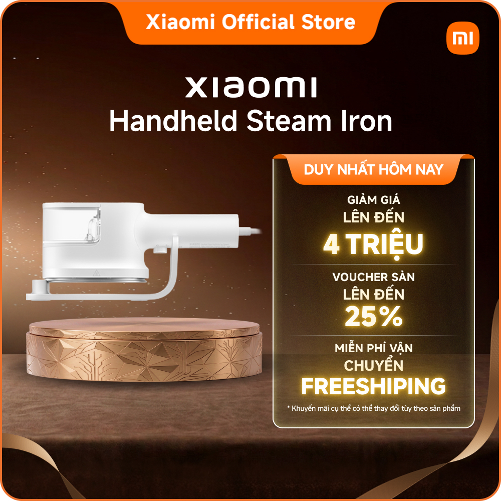 Bàn là hơi nước cầm tay Xiaomi｜Tăng tốc độ tạo hơi nước｜Có thể sử dụng theo chiều dọc và chiều ngang
