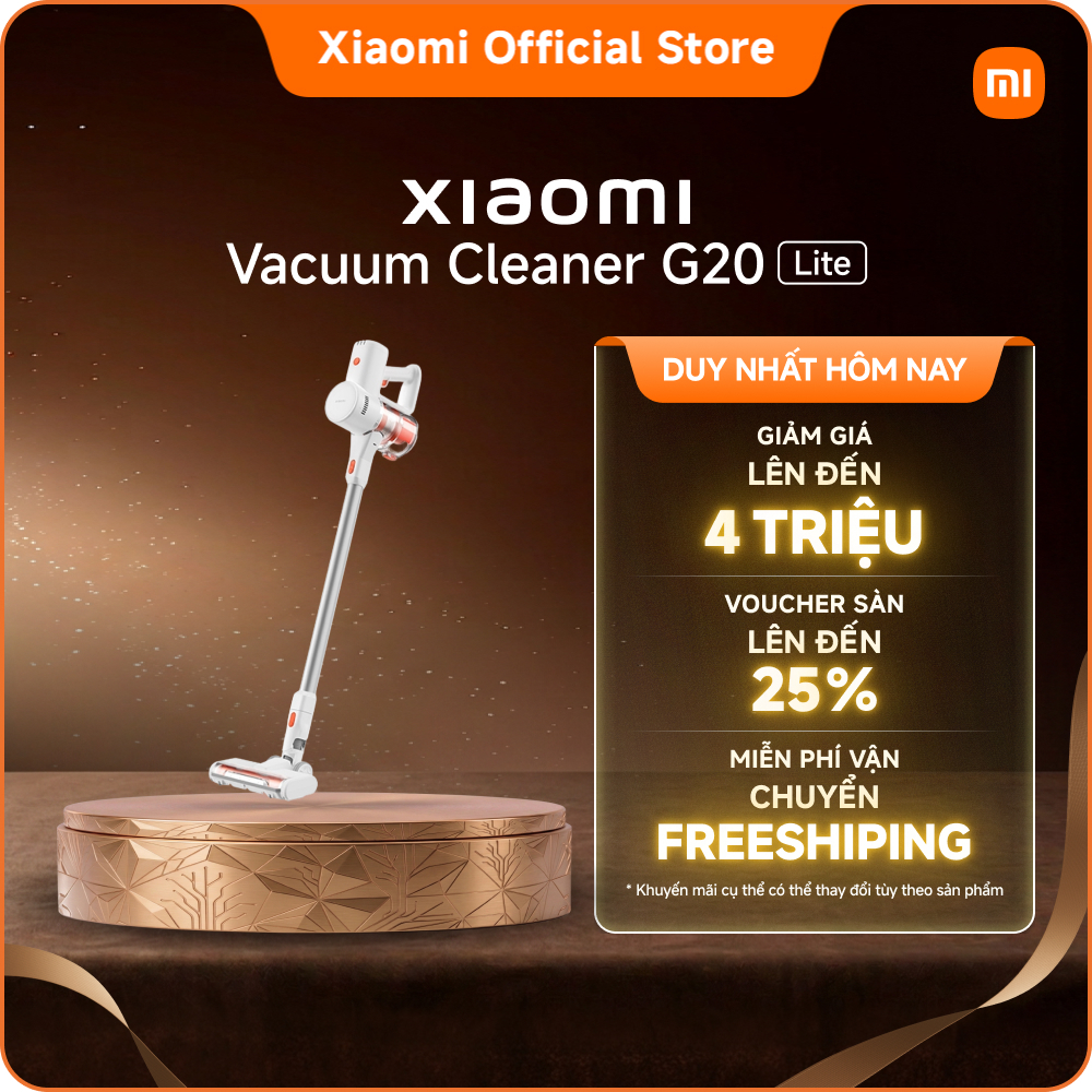 Máy Hút Bụi Xiaomi G20 Lite EU |Công suất hút tối đa 18.000 Pa| Công nghệ phát hiện bụi bằng ánh sáng trắng