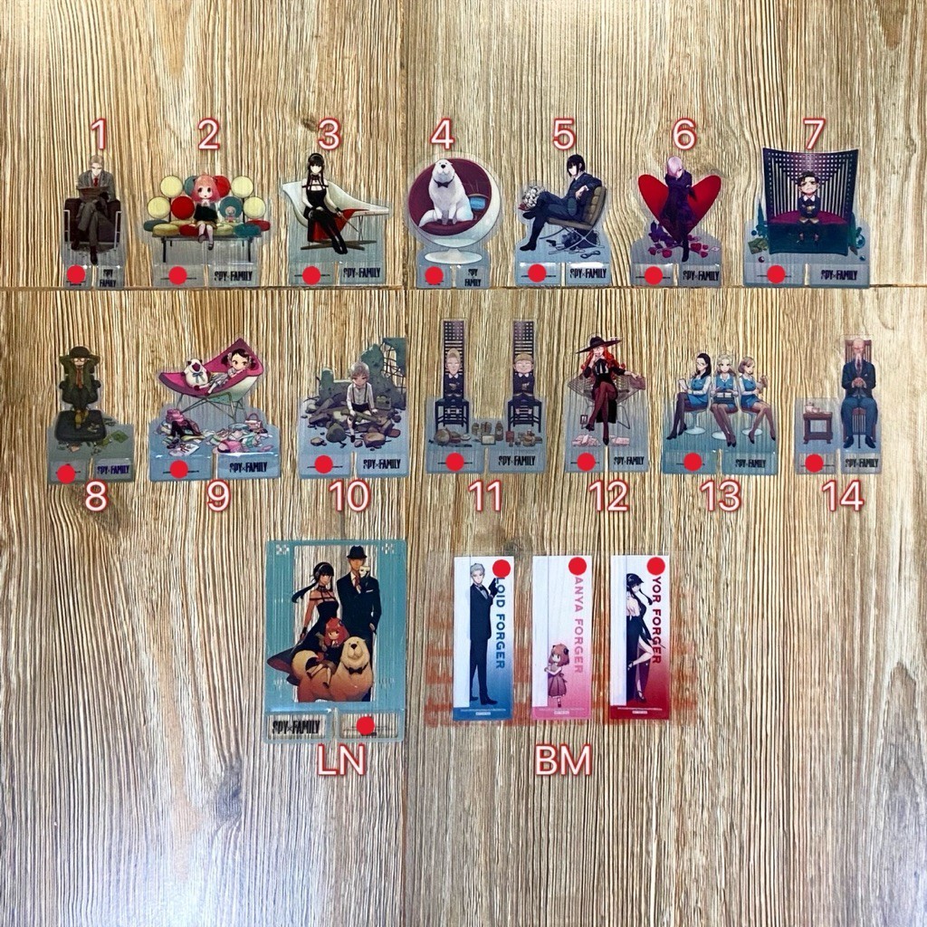 Standee nhân vật SPYxFAMILY (ko kèm truyện)