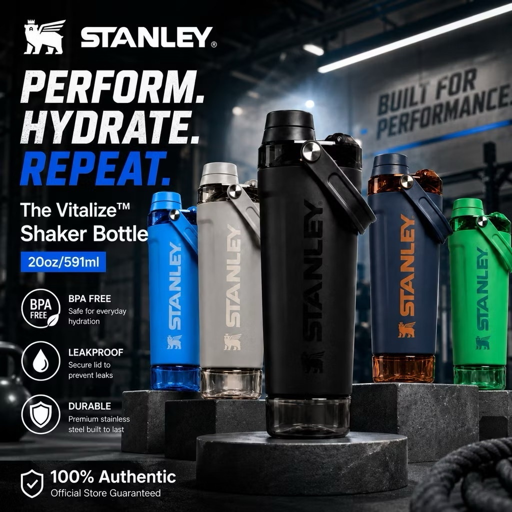 Bình giữ nhiệt Stanley stainless tumbler,The Vitalize Shaker Water Bottle,Sports water bottle– BPA F