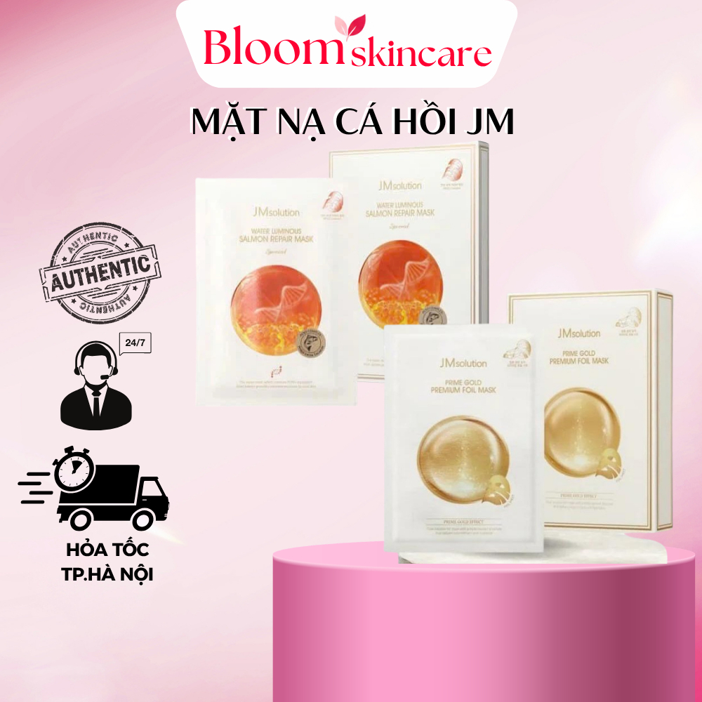 Mặt nạ JM Solution mặt nạ cá hồi JM Water Luminous Salmon Repair Special mặt nạ vàng 24k jm