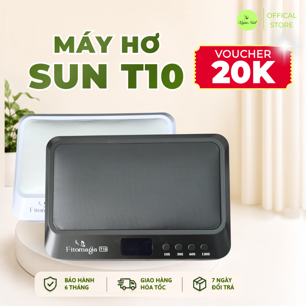Máy Hơ Gel T10 Fitomagia - Bảo Hành 6 Tháng Chính Hãng Công Suất 80W, 60 Bóng Đèn Led