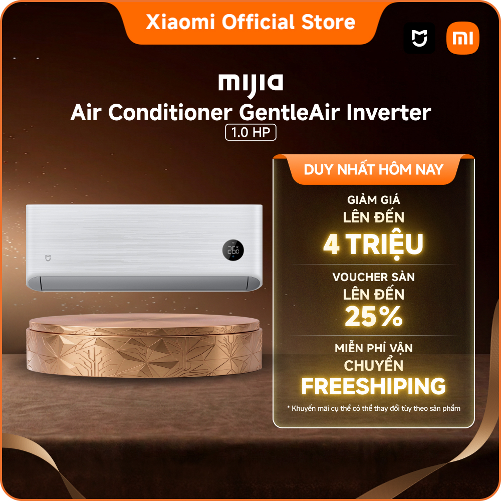 Máy lạnh/ Điều hòa Xiaomi Mijia Air Conditioner GentleAir 1.0HP 5-Star Inverter | Điều khiển bằng gi