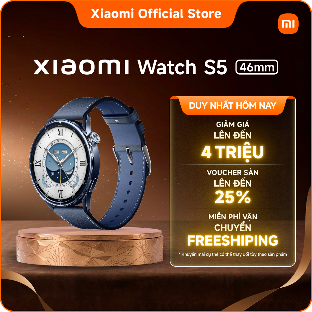 Đồng hồ thông minh Xiaomi Watch S5 | Mặt kính sapphire AMOLED 1.48″ | Công nghệ GNSS | Đàm thoại qua
