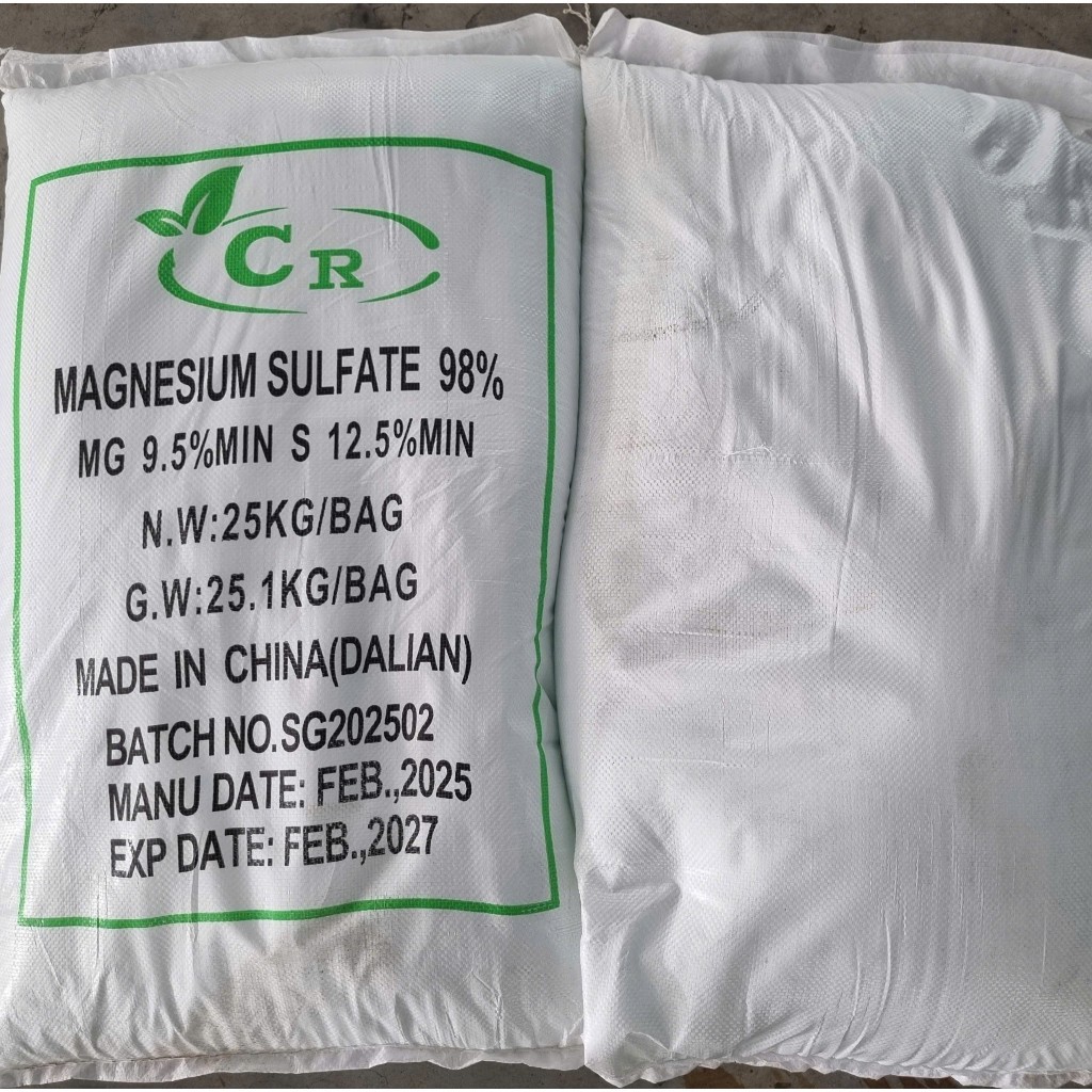 Phân bón MgSO4.7H2O-Túi 1kg chiết từ bao 25kg-Magnesium sulfate