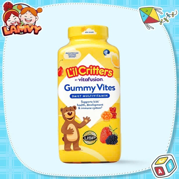 NHALAMVY - [DATE 4/2027] Kẹo Dẻo Bổ Sung Vitamin L'il Critter Gummy Vites 300 Viên
