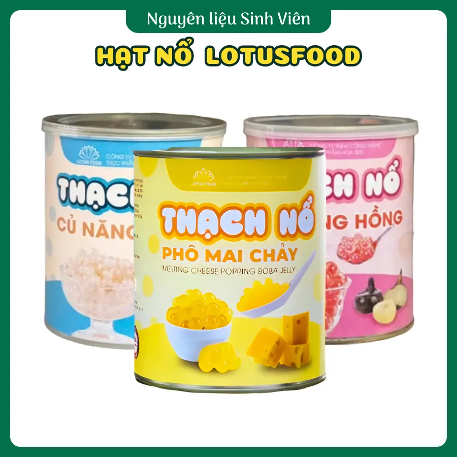 Thạch nổ củ năng Lotus Food