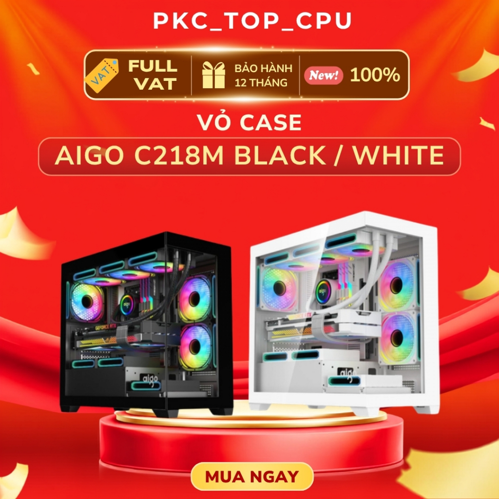 ( Full VAT ) Vỏ case - AIGO C218M Black / White