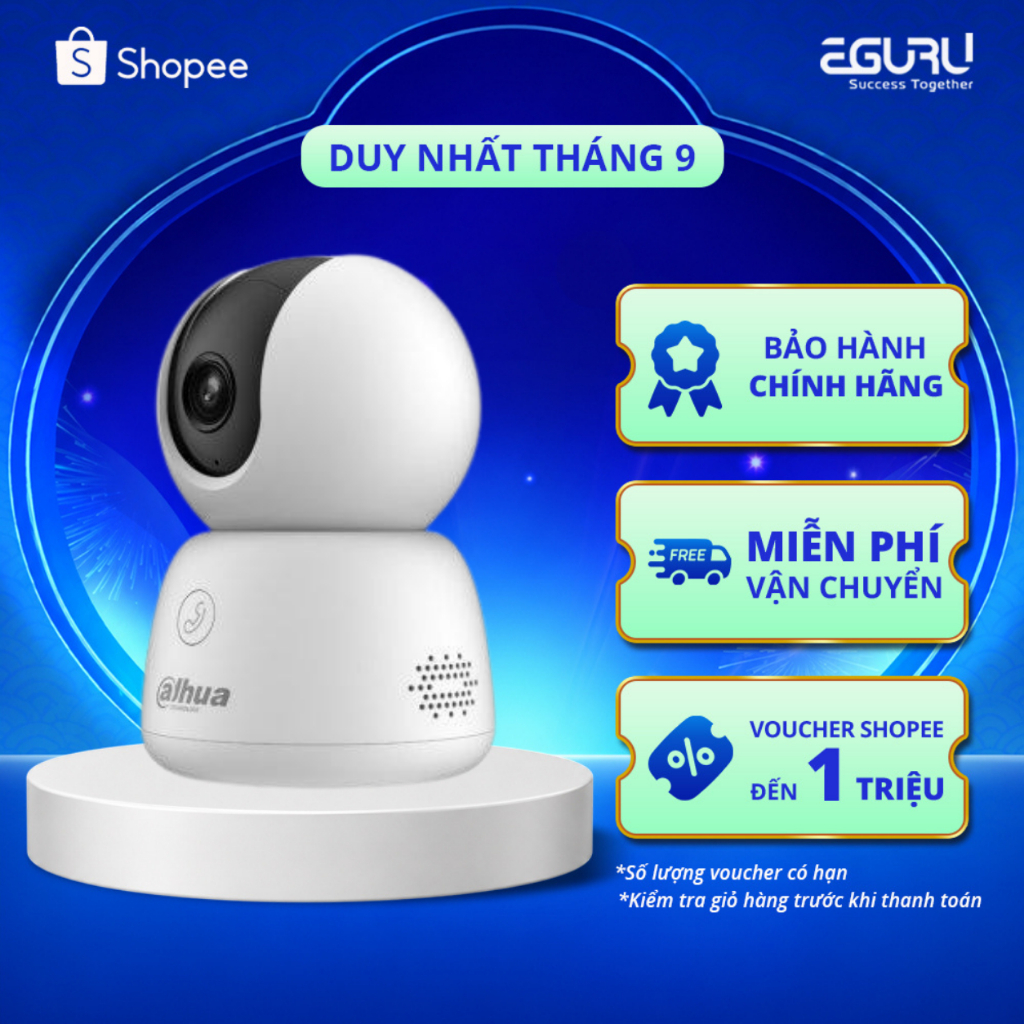 Camera Wifi Trong Nhà Dahua Hero B1 DH-H3B - Xoay 360 độ, Đàm Thoại 2 Chiều - Bảo Hành Chính Hãng