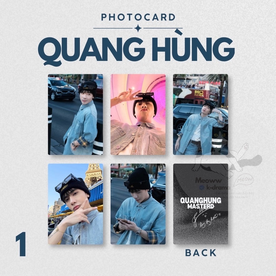 Set Photocard Quang Hùng MasterD - Tinh hà say Hi - Lê Quang Hùng