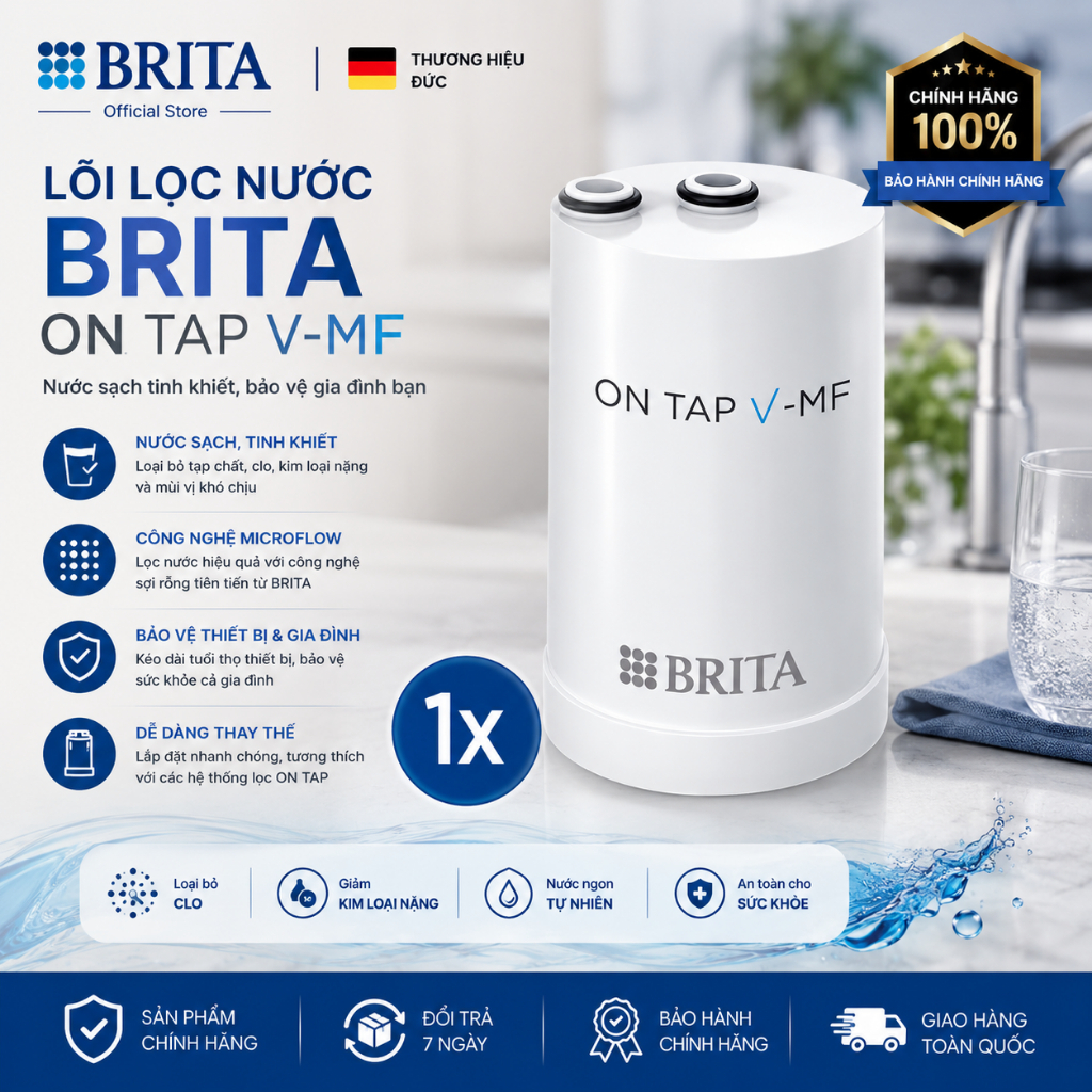 Lõi Lọc BRITA ON TAP VM-F, BH 12 Tháng