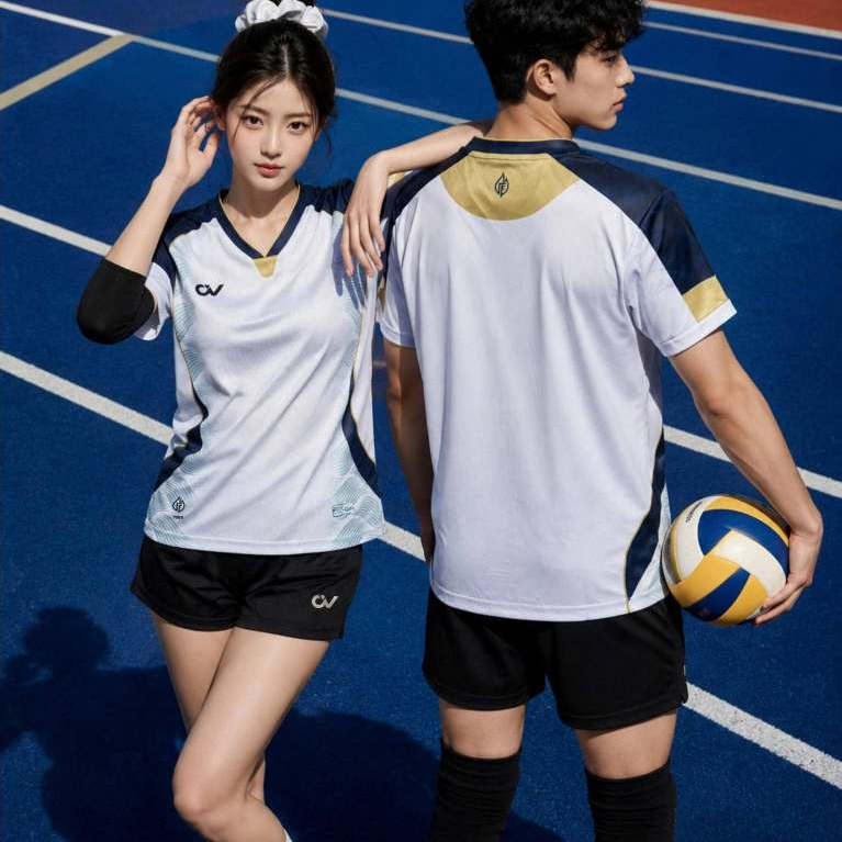 Quần Áo Thể Thao CV05 Nam Nữ Thoáng Mát Tập Luyện Thi Đấu Bóng Chuyền ADO SPORT