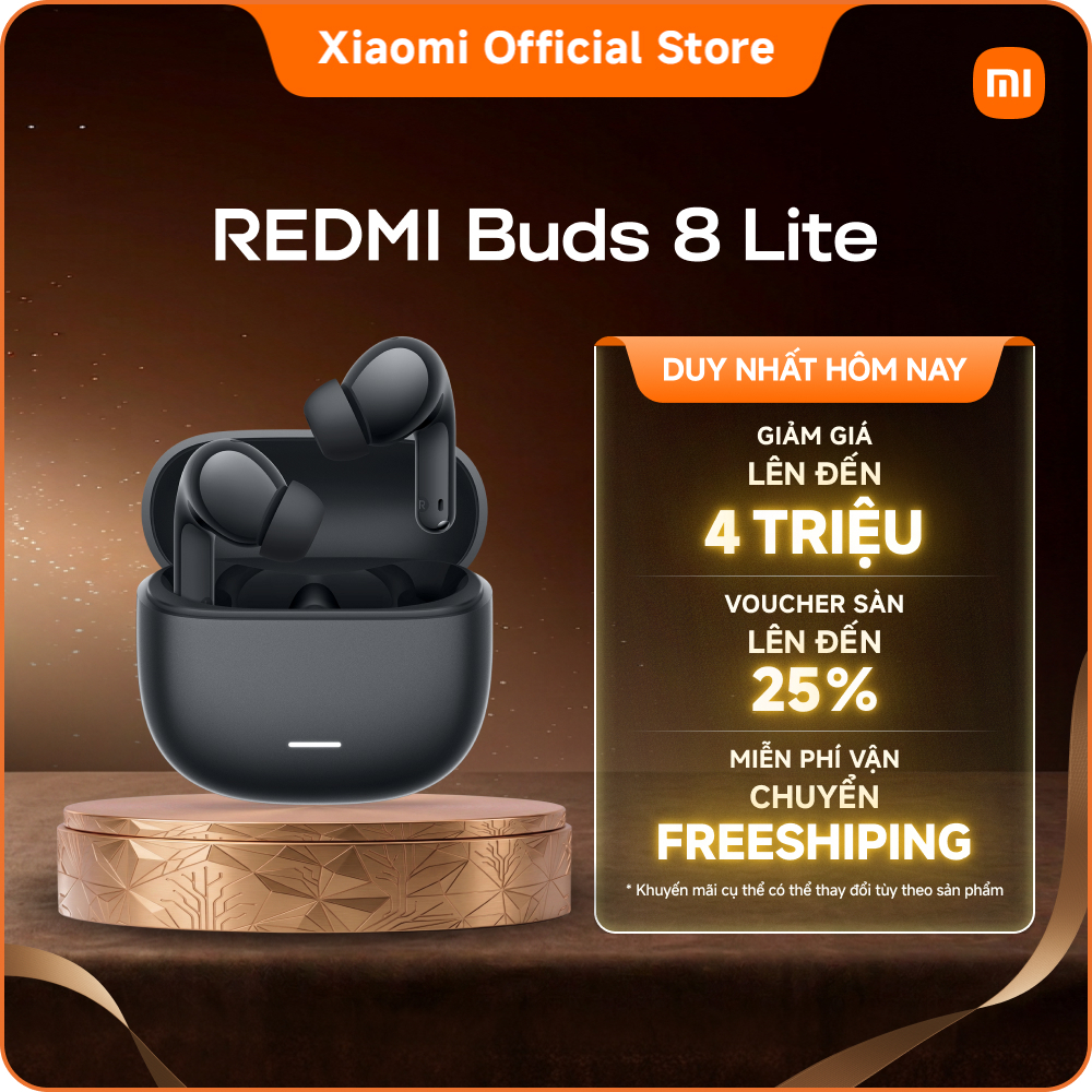 Xiaomi Tai nghe Bluetooth REDMI Buds 8 Lite| Lên đến 42dB ANC| Cuộc gọi rõ ràng với hai micro| Trình