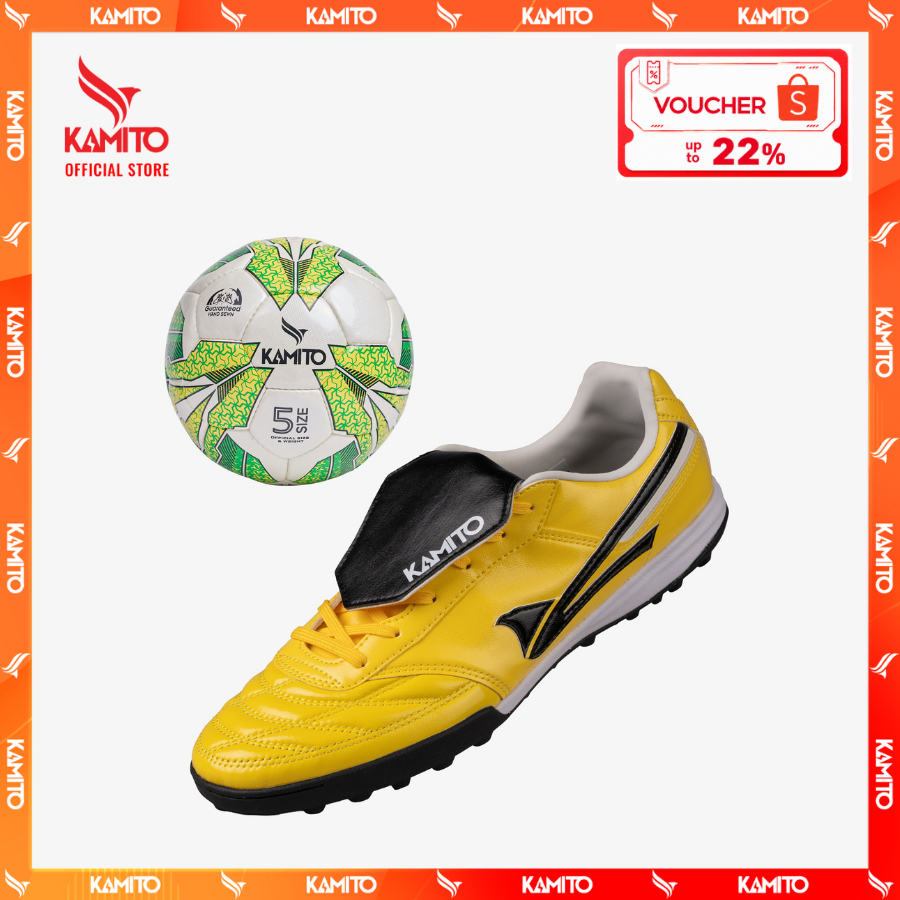 Combo Giày Bóng Đá Kamito Artista 2 KL TF Limited và quả bóng đá, da Kangaroo cao cấp, Lưỡi gà gập, 