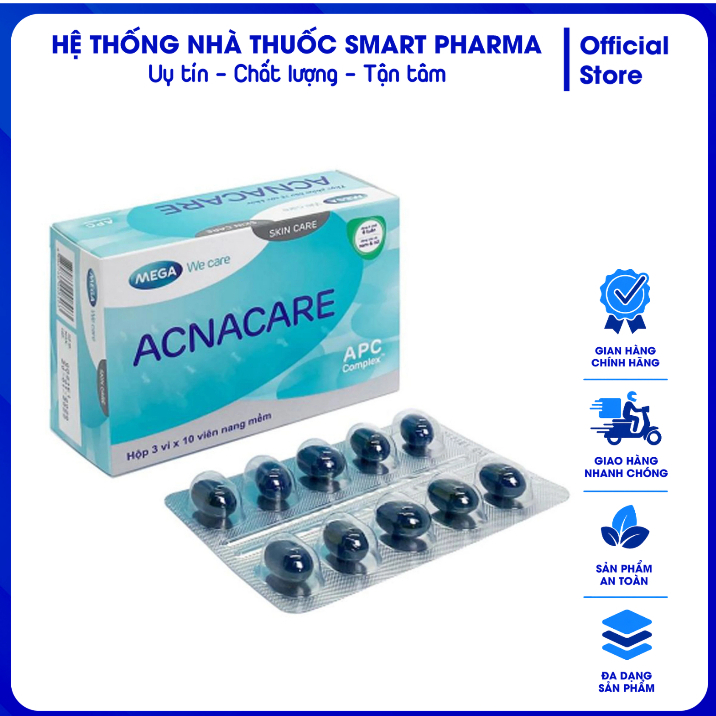 Viên hỗ trợ làm đẹp da Acnacare Mega