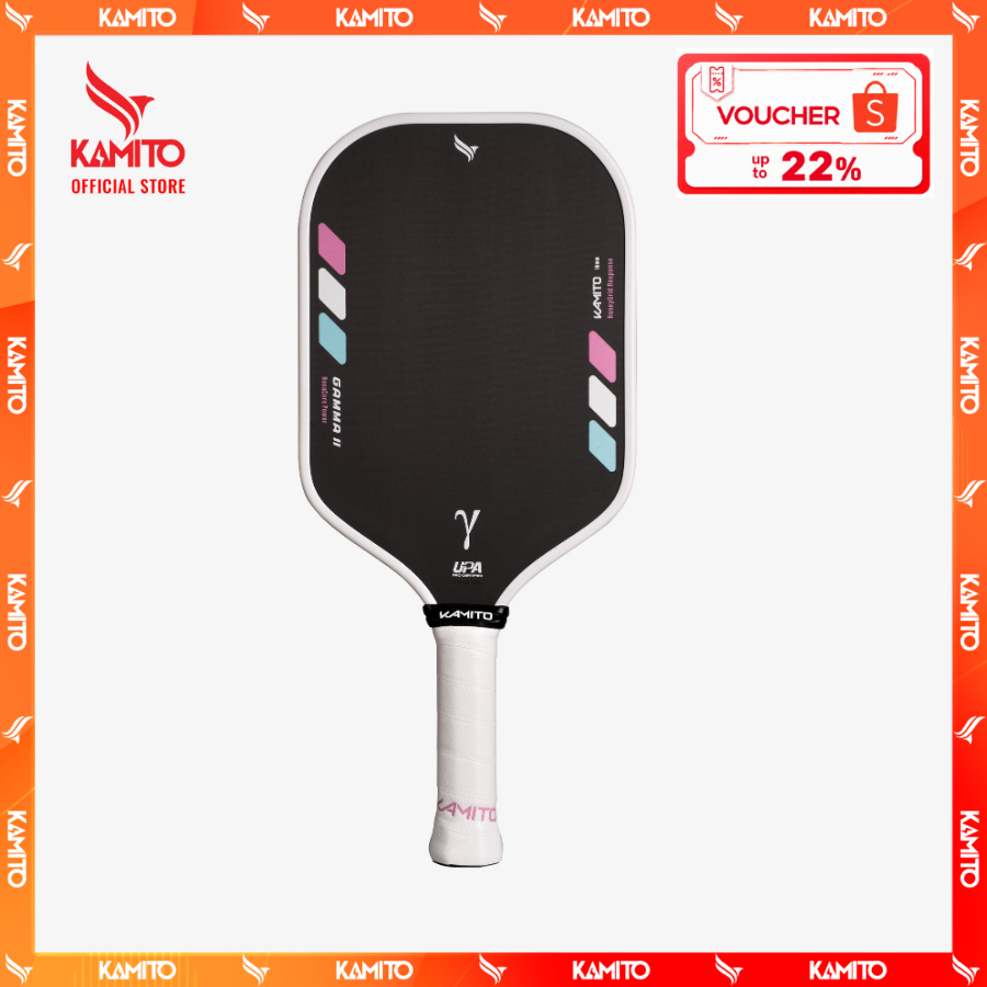 Vợt Pickleball Kamito Gamma II (16mm), Lõi tổ ong PP Honeycomb, cân bằng độ nảy, kiểm soát bóng