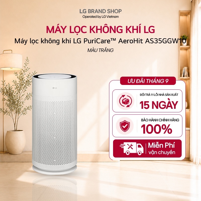 [Chỉ giao miền Nam/Bắc] Máy lọc không khí LG PuriCare™ AeroHit AS35GGW10