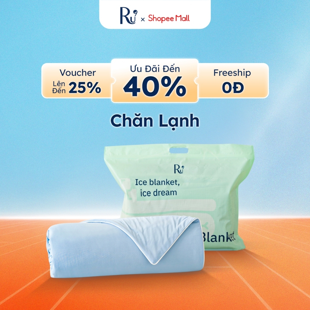 Chăn Lạnh Ru9 Ice Blanket Mát Lạnh Tức Thì | Điều hòa nhiệt độ | Trơn Mịn | Nhiều Màu Sắc | 2m x 2m