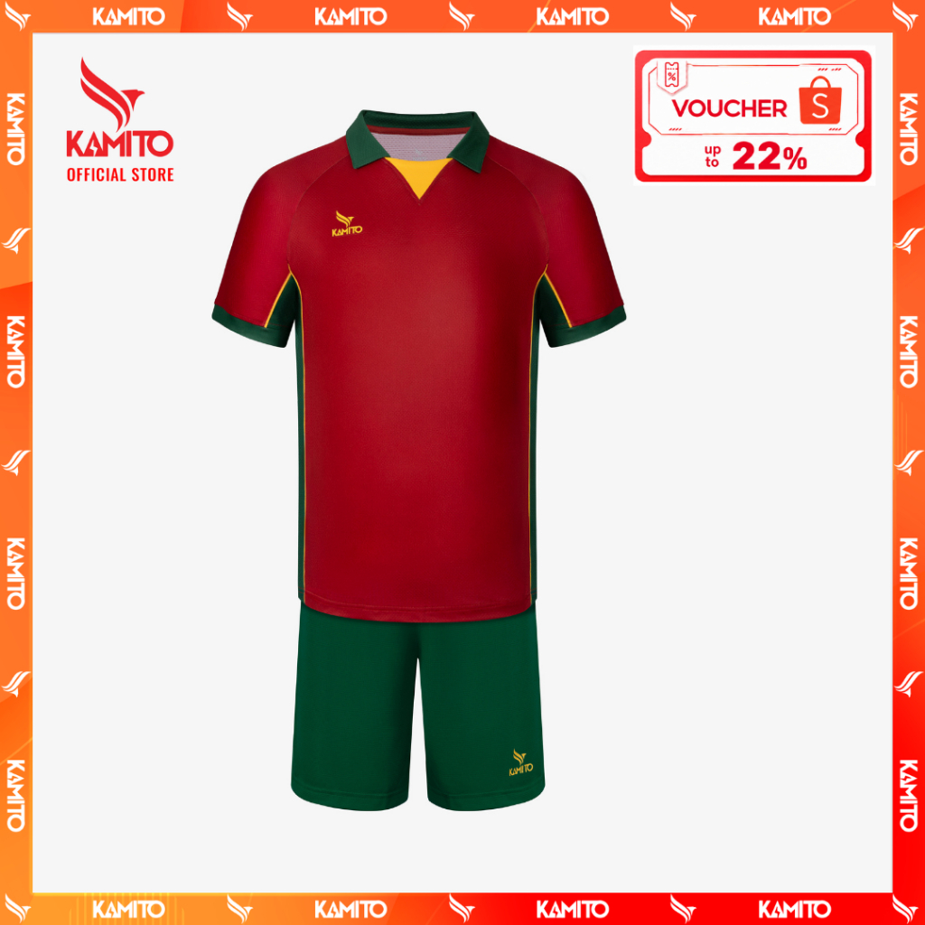 Bộ Bóng Đá Kamito Selecao 98, Bộ đồ đá banh, thoáng mát, nhanh khô, chống nhăn