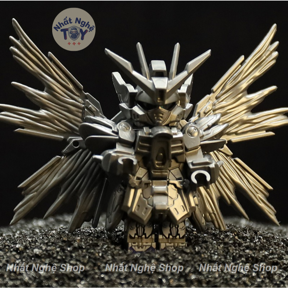 Mô hình Gundam Mecha Robot Gundam Mini Unicorn Strike Freedom đồ chơi trang trí
