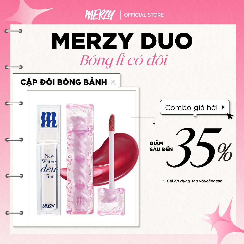 [MERZY DUO] TEXTURE DUO: 2 Son New Dew The Watery Dew Tint 4g + Merzy Water Fit Blur Tint 3.7g