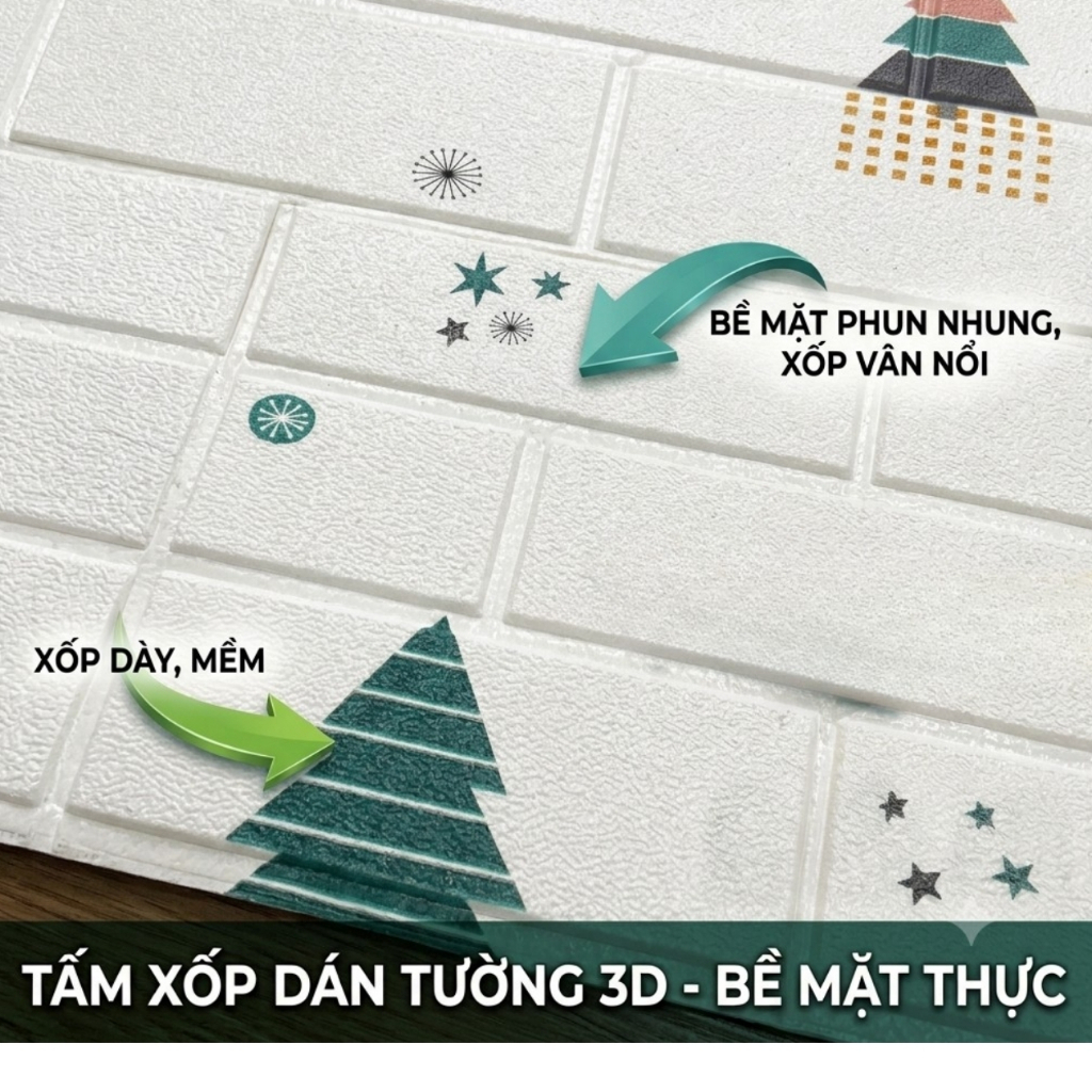 Xốp dán tường 3D hoạt hình 70x77cm - ảnh 3