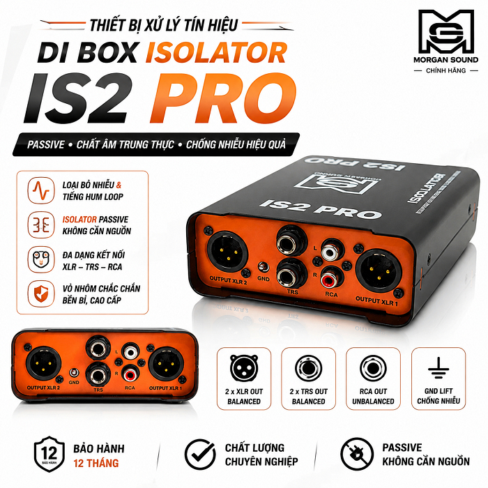 MORGAN SOUND IS2 PRO | Chống Ù, Khử Nhiễu Hiệu Quả, Lọc Âm Sạch