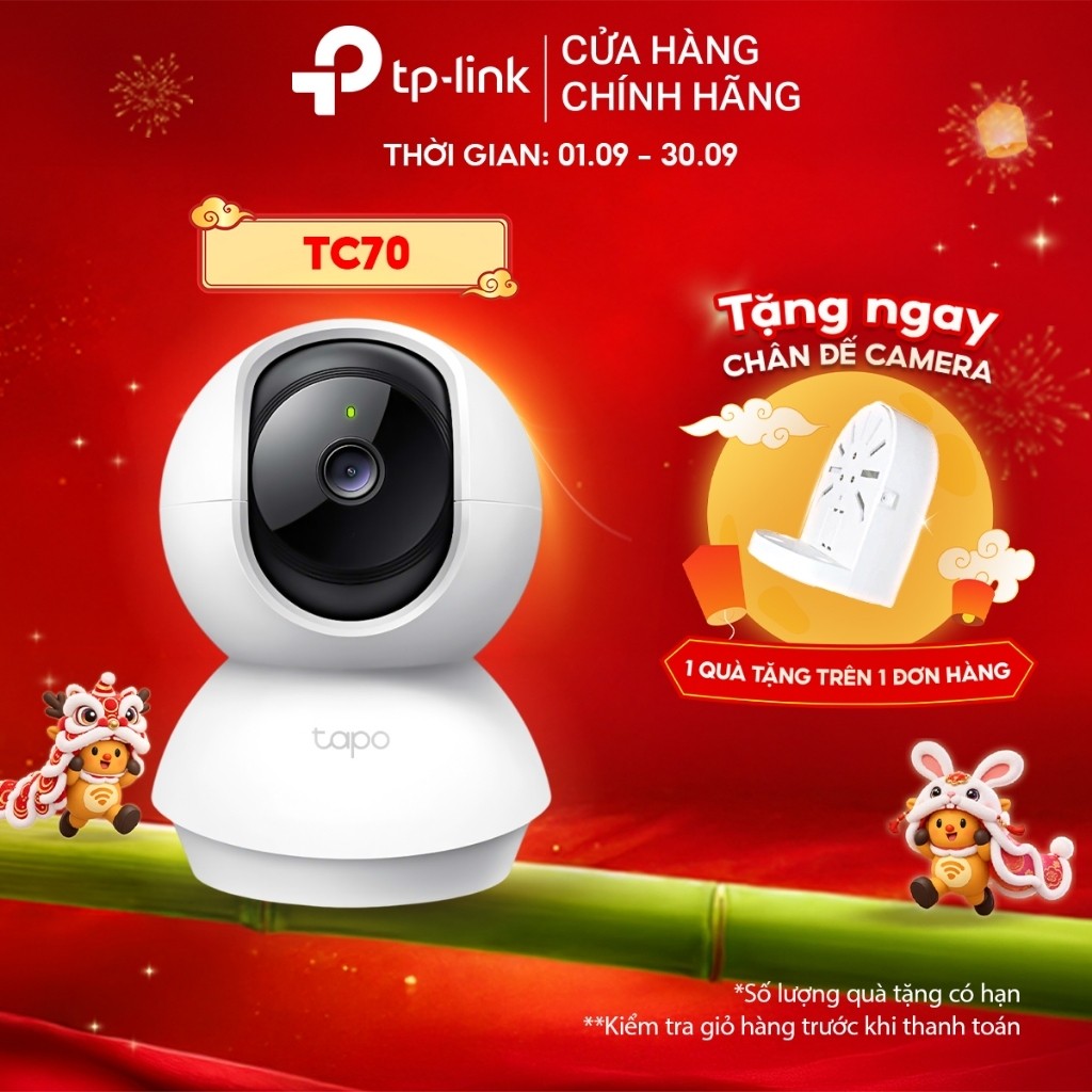 [Mới] Camera WiFi Trong Nhà TP-Link TC70 Quay Quét 360°, Full HD, Đàm Thoại Hai Chiều