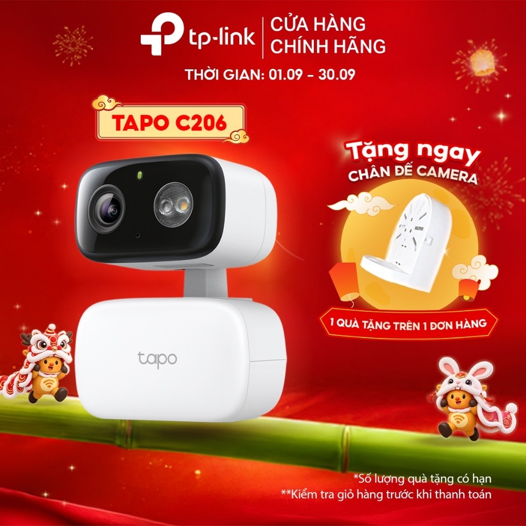 [1080p/2K, Nhìn Đêm] Camera Quay Quét Ngoài Trời/Trong Nhà TP-Link Tapo C206 / C216 AI Thông Minh, Nhìn Đêm Có Màu