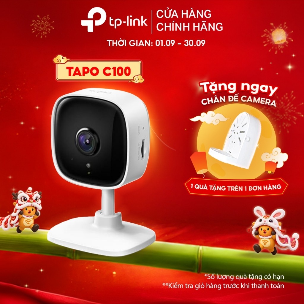 [1080p Full HD] Camera WiFi Trong Nhà TP-Link Tapo C100 (1080p) / C110 (3MP) | Nhìn Đêm | Phát Hiện Chuyển Động