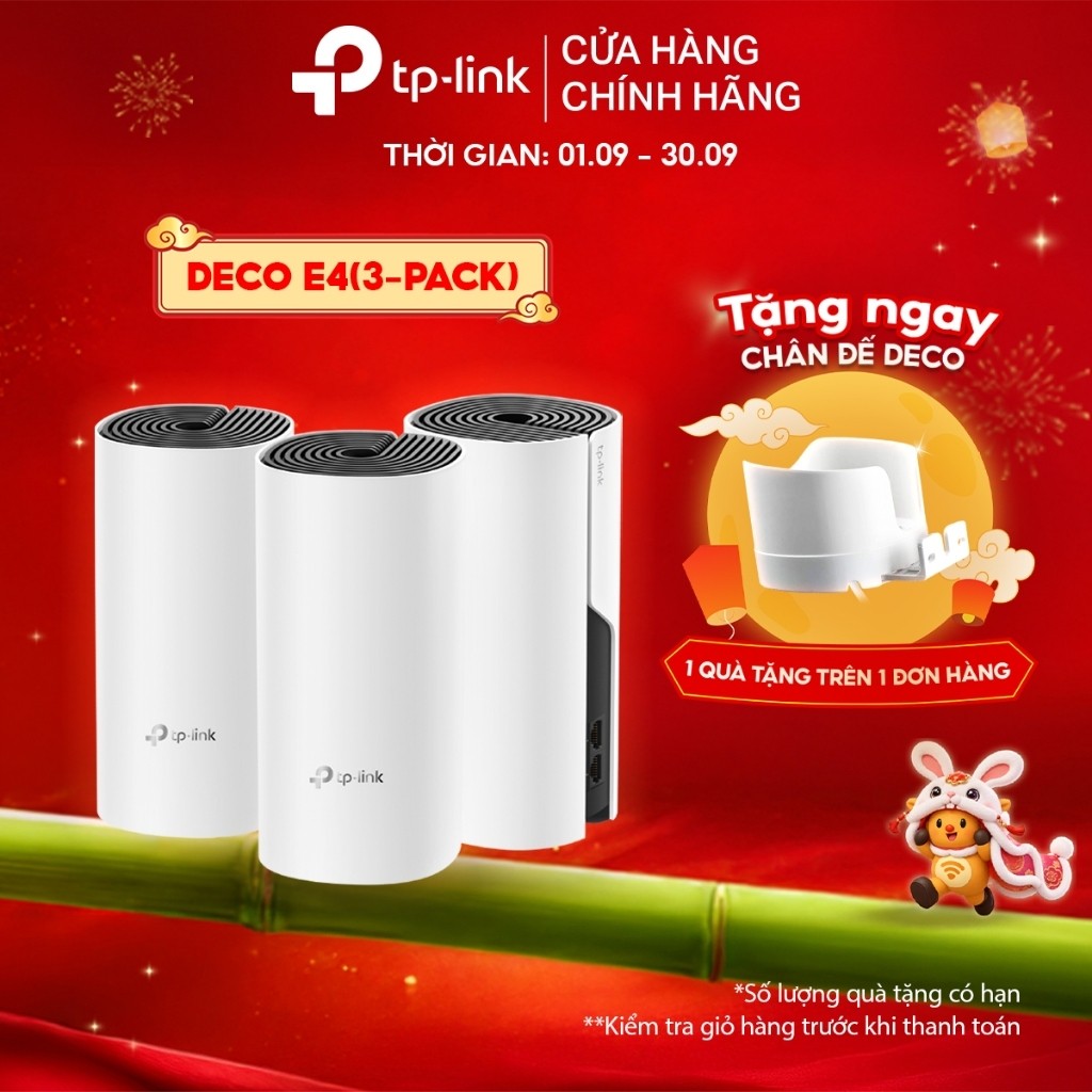 [Tốc Độ 1.9Gbps - Phủ sóng rộng] Hệ thống Wifi Mesh TP-Link Deco E4/M4/M5/S7/X10 - Chính Hãng TP-Link