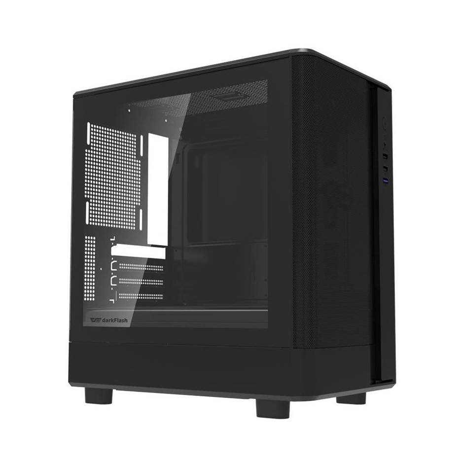 Vỏ Case Darkflash DB330M Mesh Black | M-ATX., Ko Fan