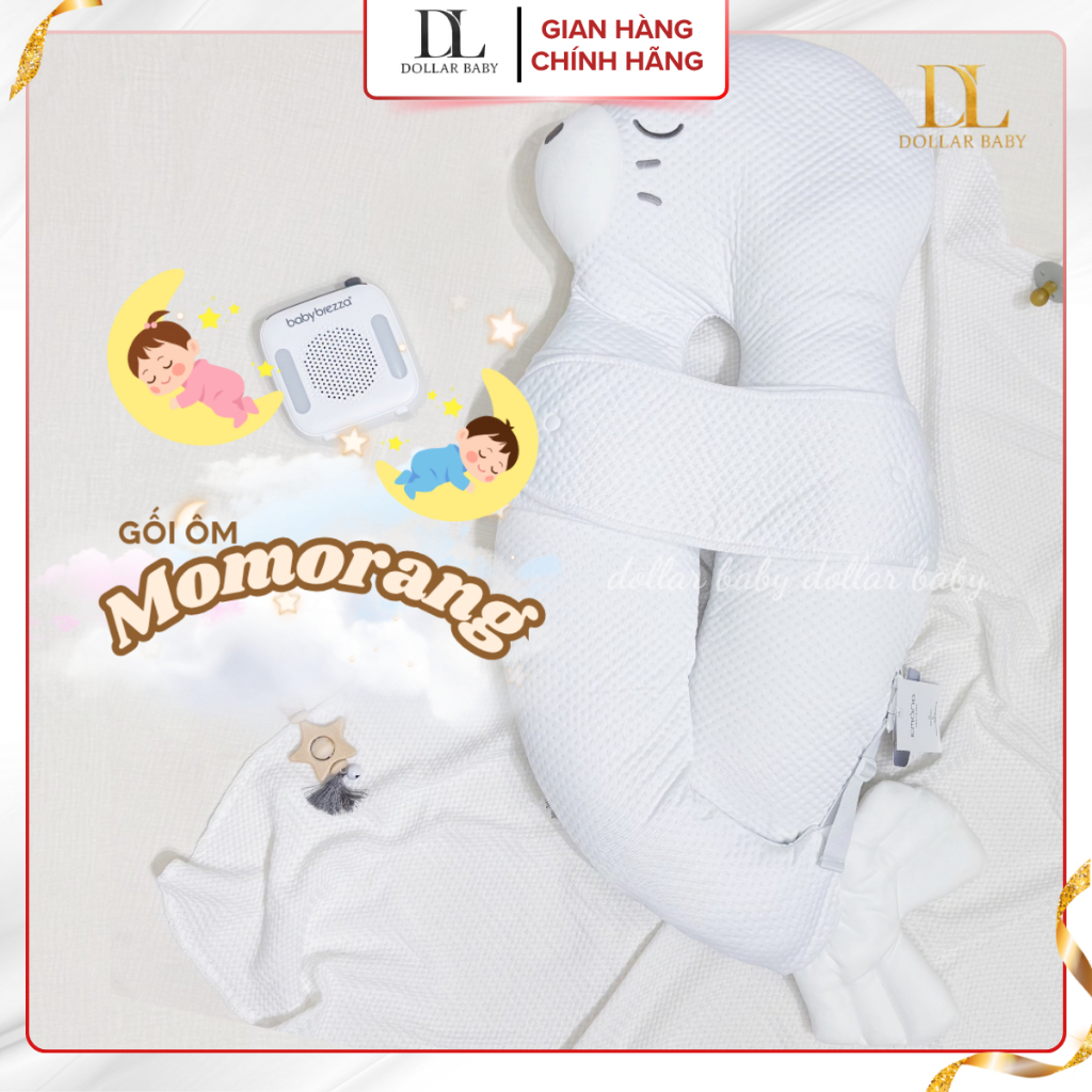 Gối Chống Giật Mình Momorang Emong - Chống Giật Mình, Định Hình Đầu - Chính hãng Hàn Quốc
