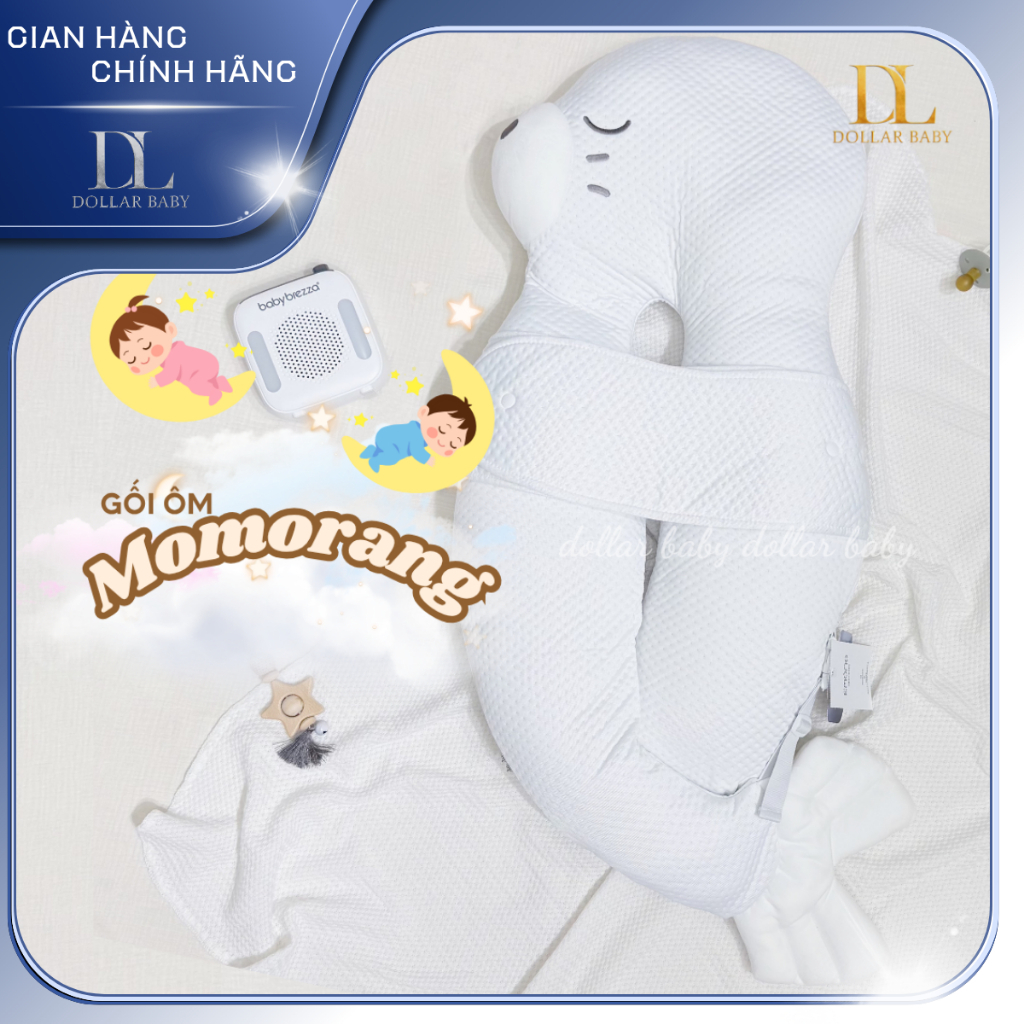 Gối Chống Giật Mình Momorang Emong - Chống Giật Mình, Định Hình Đầu - Chính Hãng Hàn Quốc.
