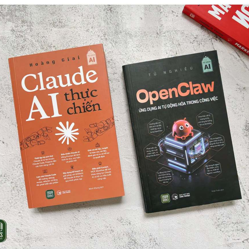 Combo 2 cuốn sách: OpenClaw + Claude AI Thực Chiến