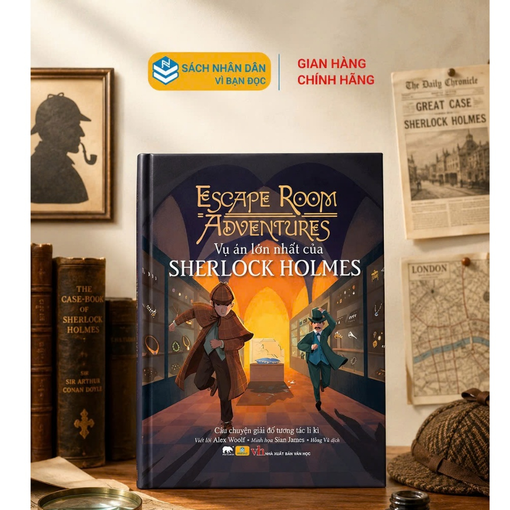 Sách - Vụ Án Lớn Nhất của Sherlock Holmes - Escape Room Adventures - ndbooks