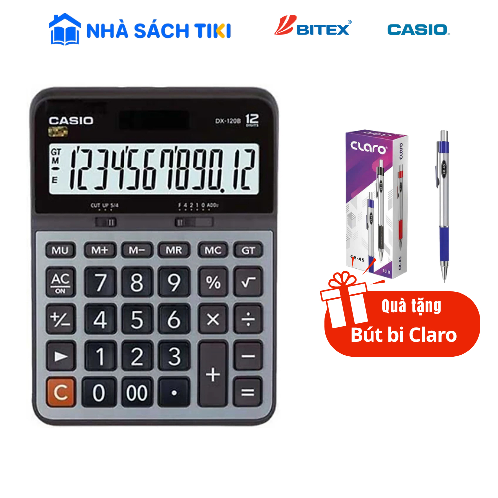 Máy tính CASIO DX120B - Bitex - Hàng chính hãng