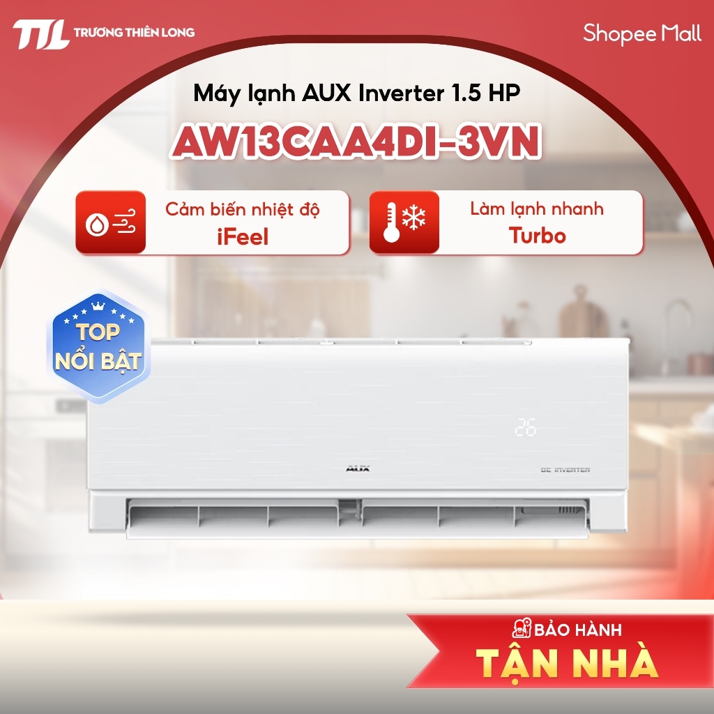 AW10CAA4DI-3VN | AW13CAA4DI-3VN | AW24CAA4DI-3VN - Máy Lạnh AUX Inverter [TOÀN QUỐC]